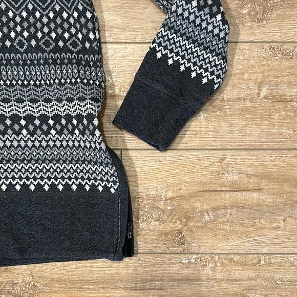 Talbots Gray Cowl Neck Pullover with side zipper Size S - Picture 4 of 9